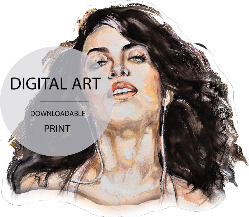 Aaliyah Fan Digital Art Print