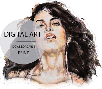 Aaliyah Fan Digital Art Print