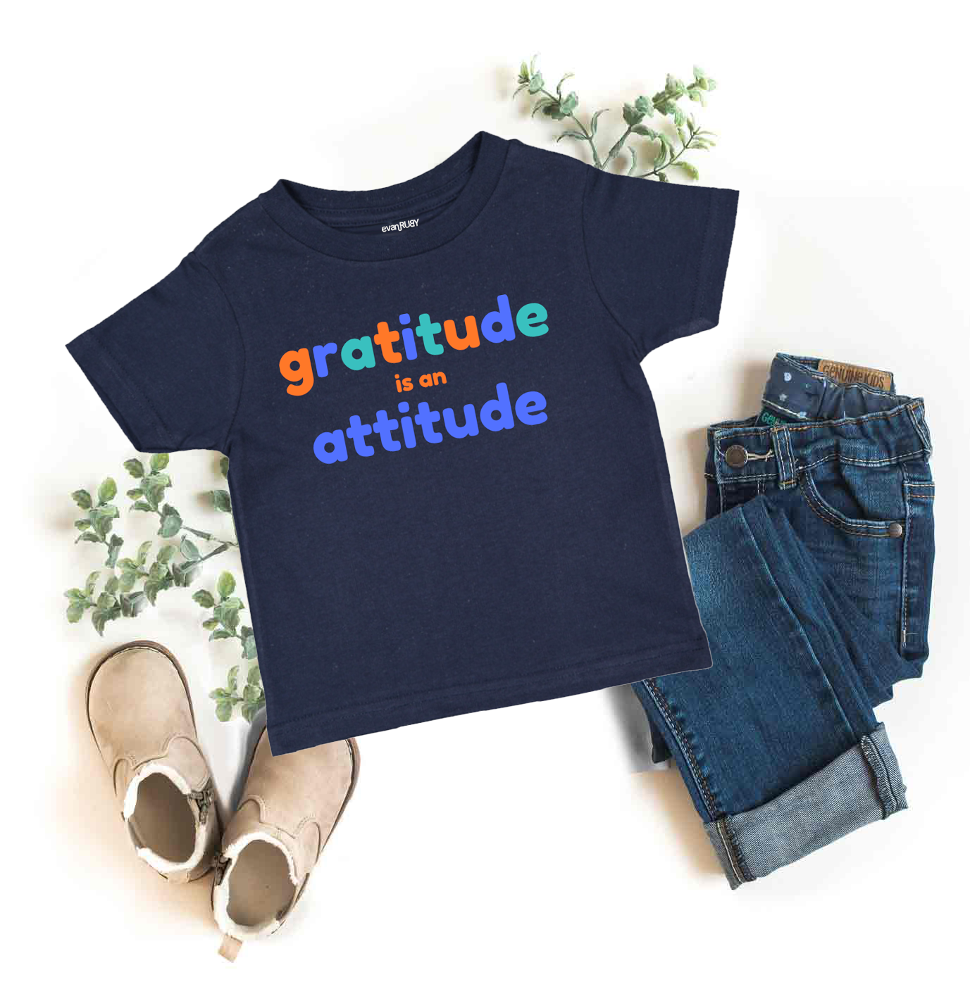 Blue Gratitude Tee