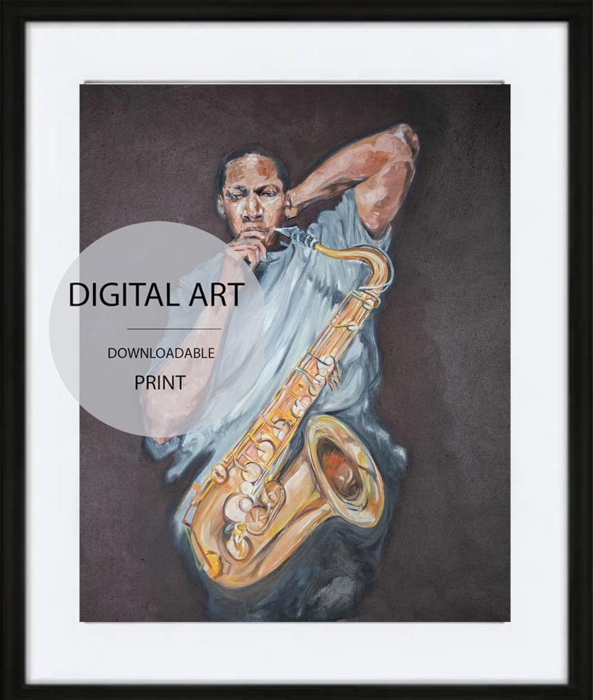 Coltrane Digital Art Print