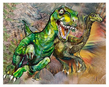 Dinosaurs Digital Art Print