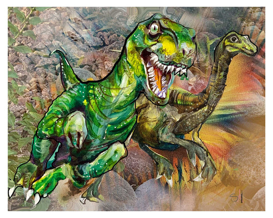 Dinosaurs Digital Art Print