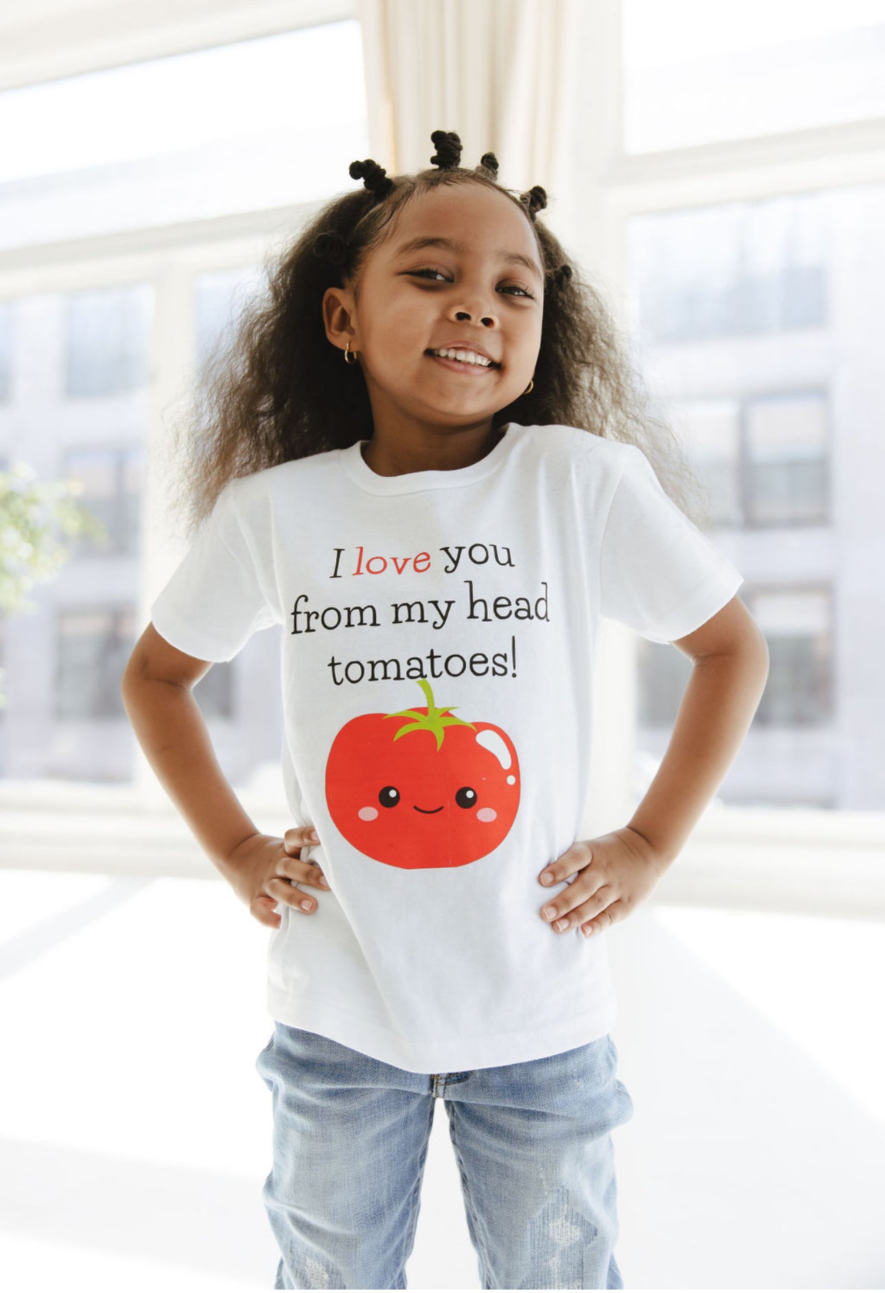 Girl wearing Tomatoe Tee