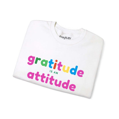 Graphic Tee - White Gratitude Tee Folded