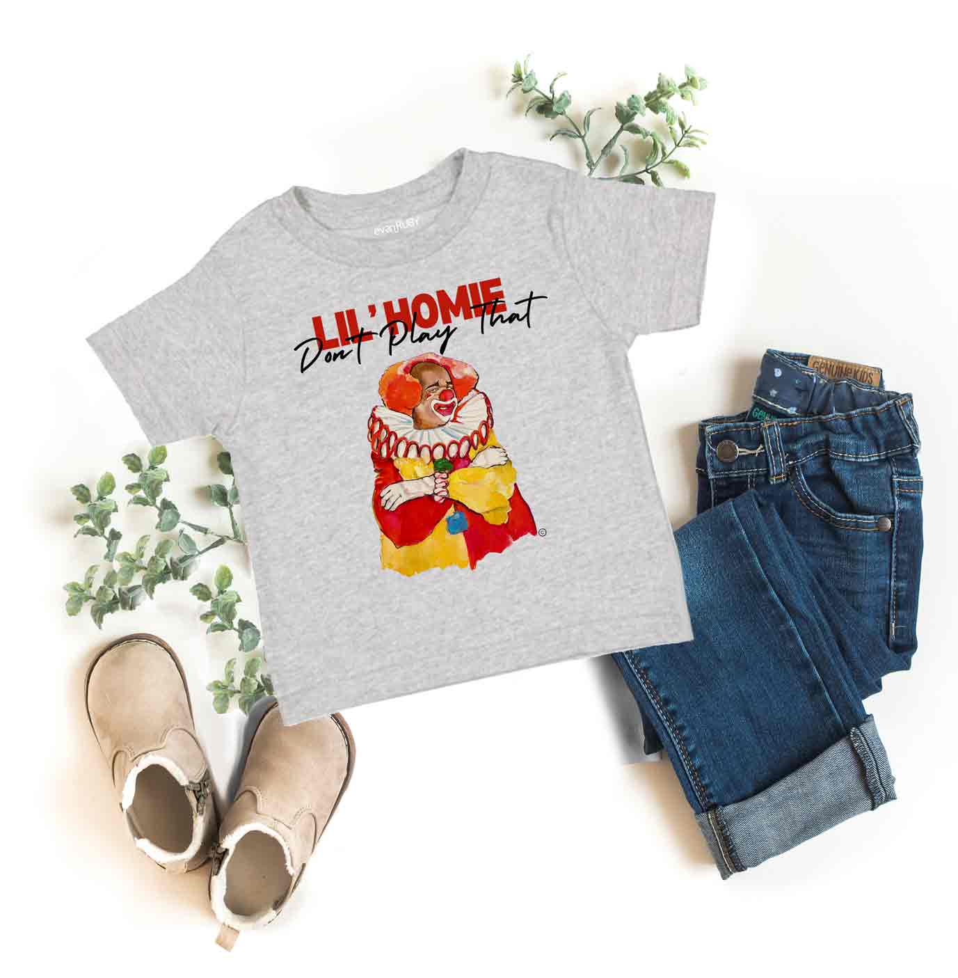 Gray Lil Home Tee Shirt