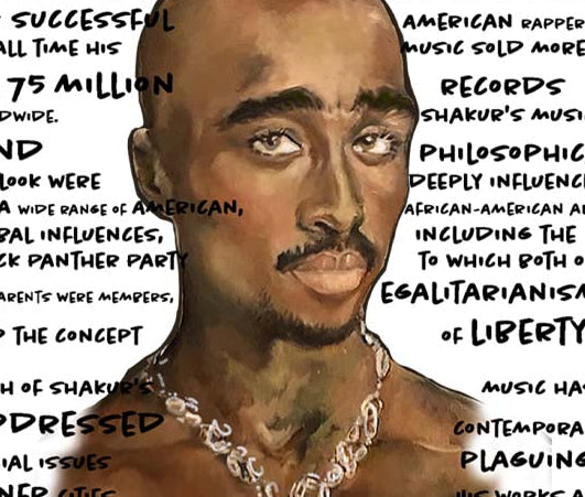 Digital Art Print -Tupac