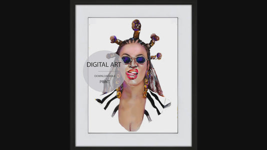 Bey Fan Digital Art Print