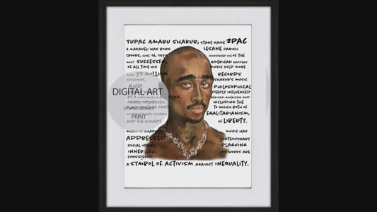 Tupac Digital Art Print