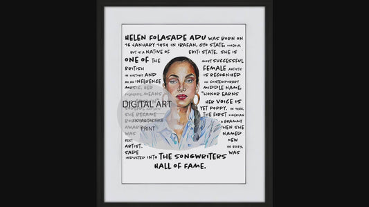 Sade Digital Art Print