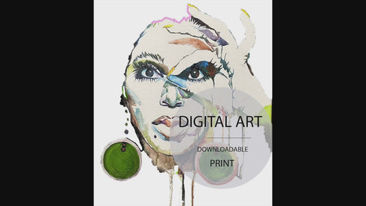 Donyale Fashion Model Digital Art Print
