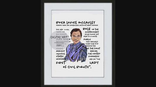Rosa Parks Digital Art Print