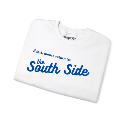 WHITE TEE - SOUTHSIDE With Blue Lettering
